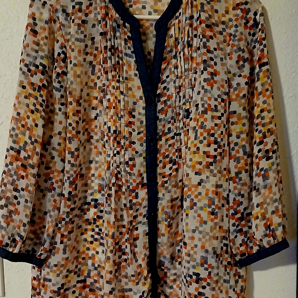 Multicolor Patterned Women's Top